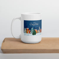 Merry Christmas Holiday White Glossy Mug