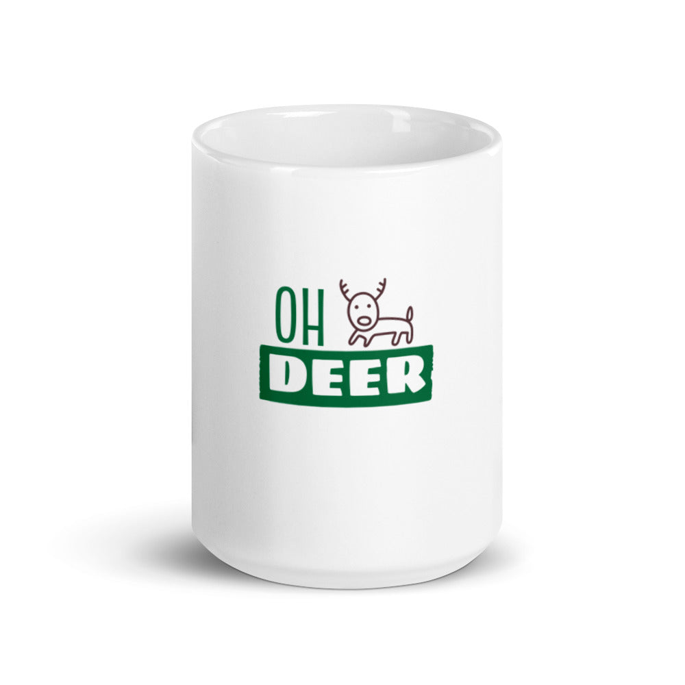 Winter Holiday White Glossy Mug