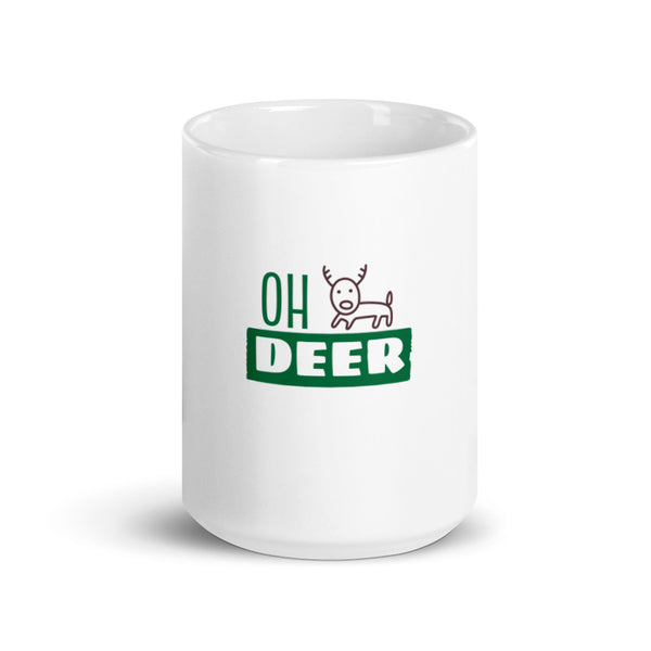 Winter Holiday White Glossy Mug