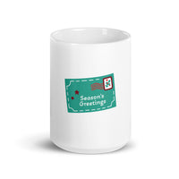 Seasons Greetings White Glossy Mug