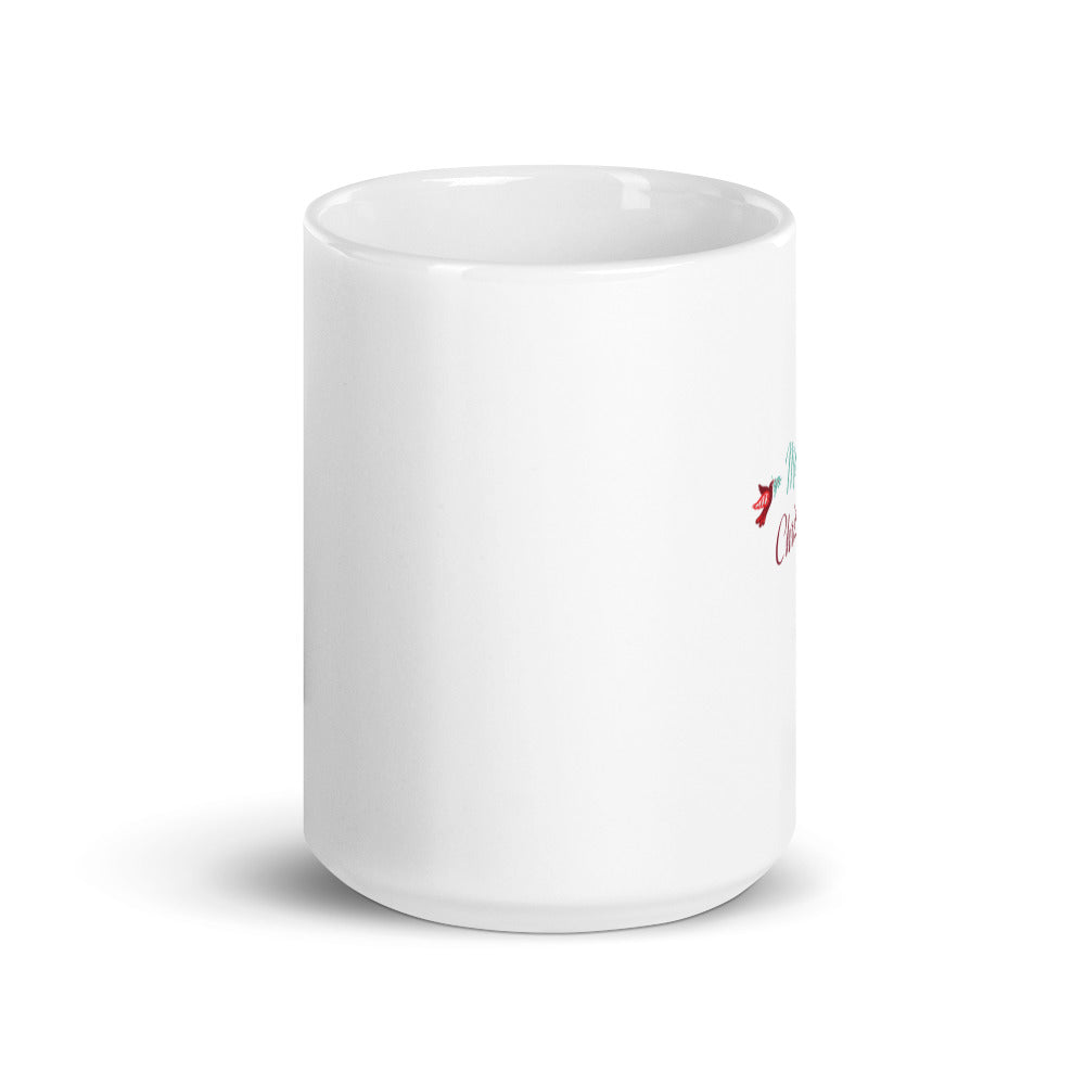 Merry Christmas White Glossy Mug