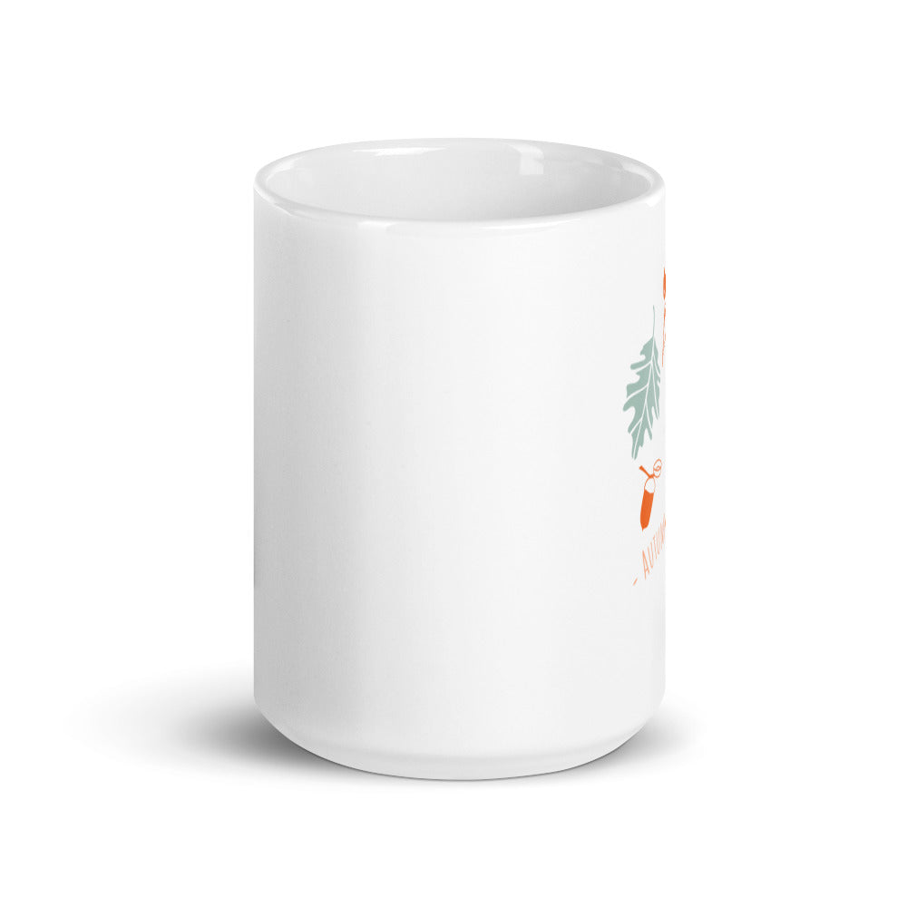 Autumn Leaves White Glossy Mug