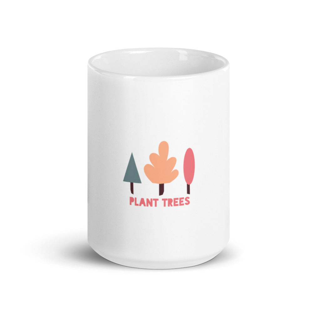 Plant Trees Environment White Glossy Mug