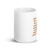 Morning Coffee with My Kitten White Glossy Mug