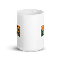 Flower Design Coffee Mug White Glossy Mug