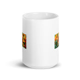 Flower Design Coffee Mug White Glossy Mug