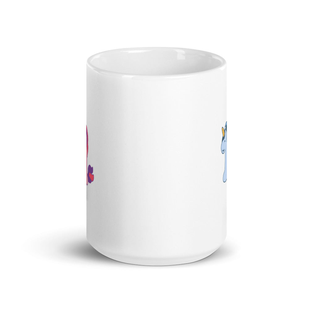 Designer Unicorn White Glossy Mug