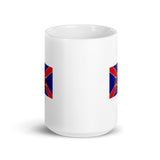 Alabama State Flag White Glossy Mug