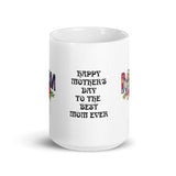 Mothers Day Best Mom Ever White Glossy Mug