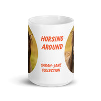 Horsing Around White Glossy Mug