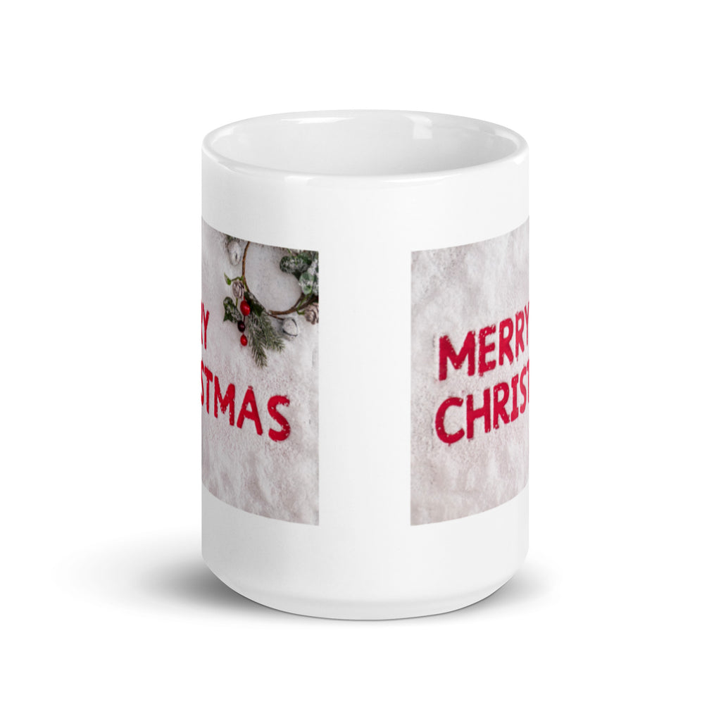Merry Christmas White Glossy Mug