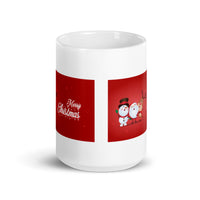Holiday Merry Christmas White Glossy Mug