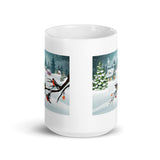 Holiday Merry Christmas White Glossy Mug