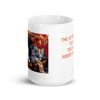 The Kittens Wish You A Very Merry Christmas White Glossy Mug