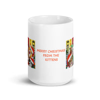 Merry Christmas from The Kittens White Glossy Mug