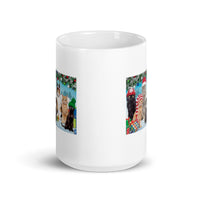 Kitten Christmas Design White Glossy Mug