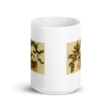 Holiday Cat Design White Glossy Mug