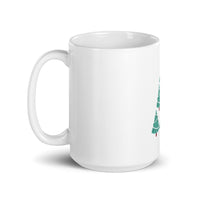 Holiday White Glossy Mug Tree Design