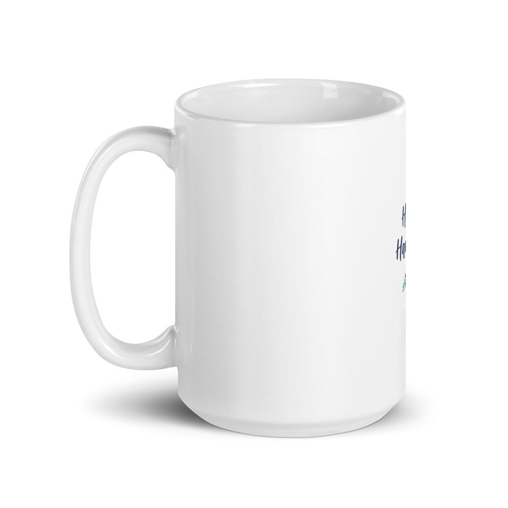 Happy Hanukkah White Glossy Mug