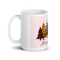 Colorful Christmas Tree White Glossy Mug