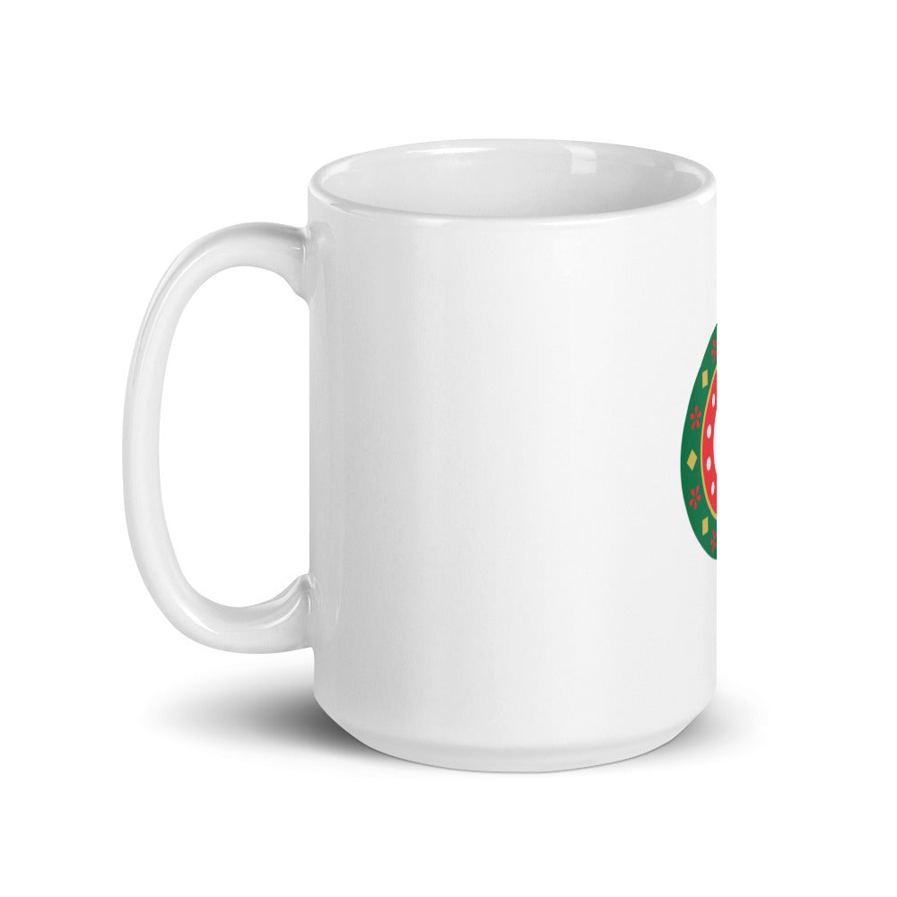 Holiday White Glossy Mug