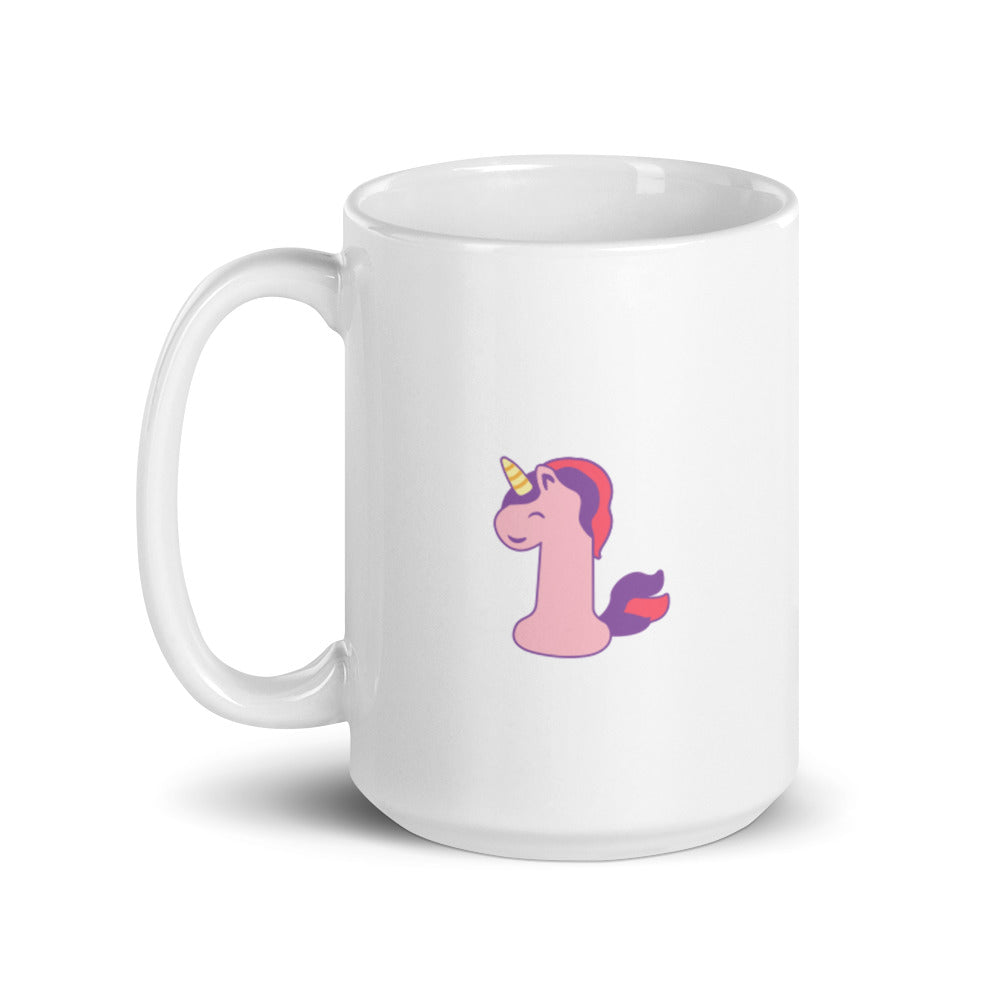 Designer Unicorn White Glossy Mug