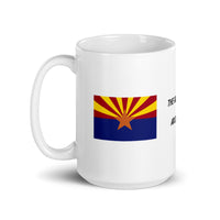 The Great State of Arizona Flag White Glossy Mug