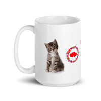Kittens are Pure Love Design White Glossy Mug