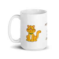 Motivated By Cats & Caffeine White Glossy Mug