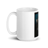 Kitten with Butterfly White Glossy Mug