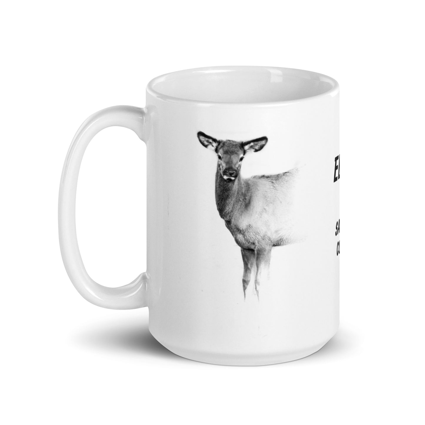 Sarah-Jane Collection Elk Calf  White Glossy Mug