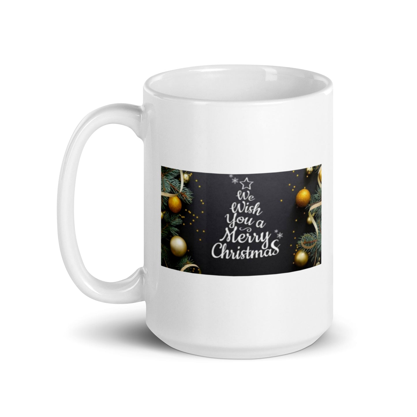 We Wish You a Merry Christmas White Glossy Mug