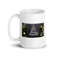 We Wish You a Merry Christmas White Glossy Mug