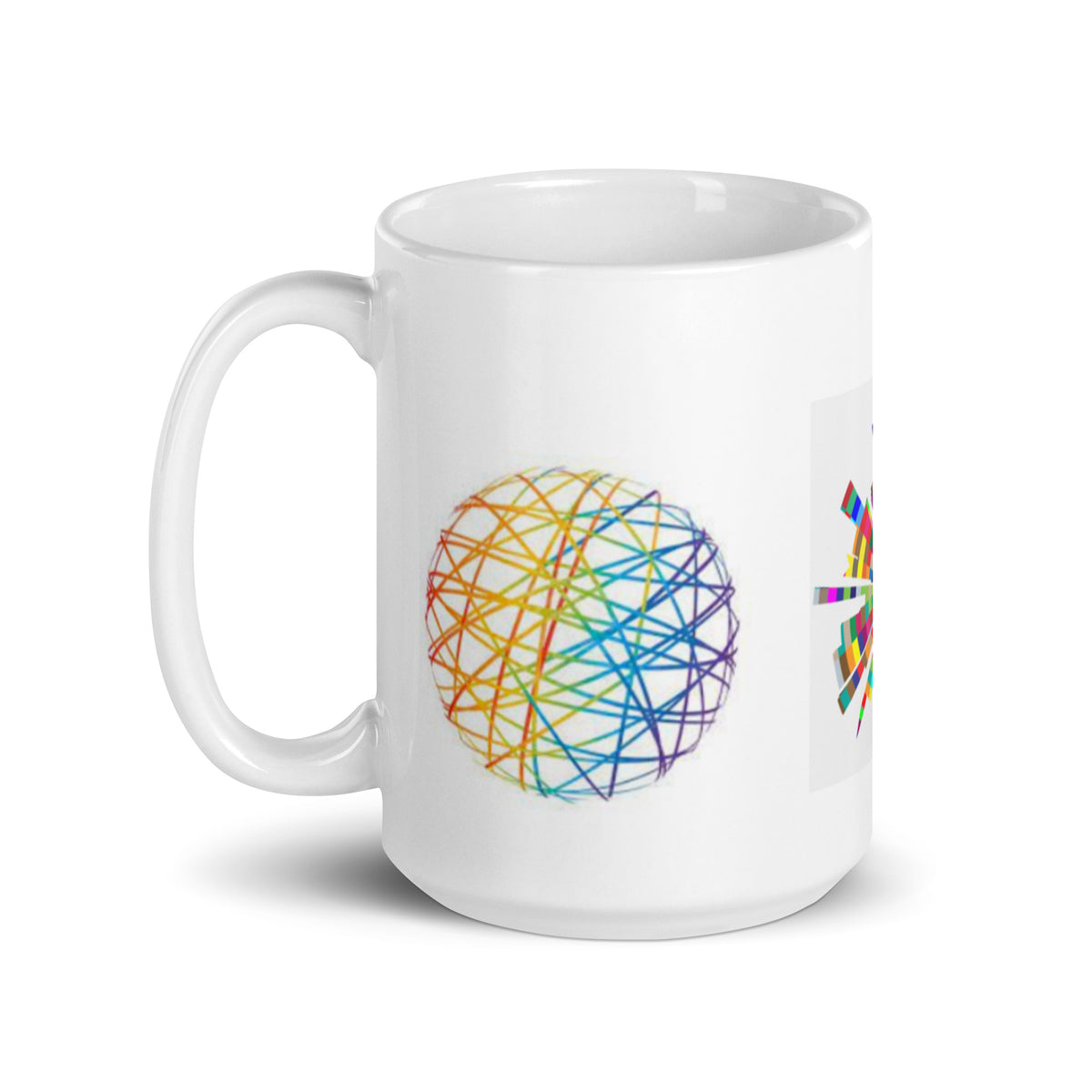 Abstract Art White Glossy Coffee Mug