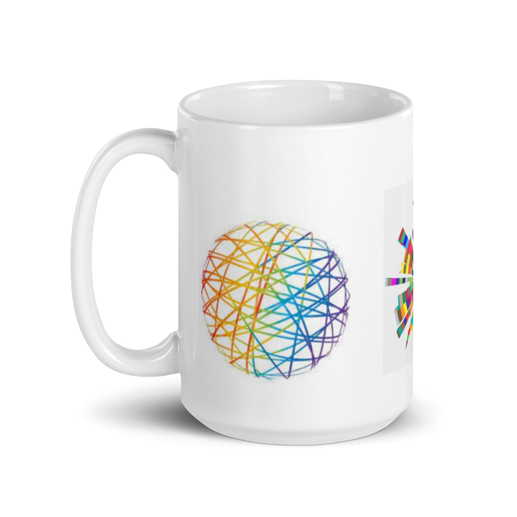Abstract Art White Glossy Coffee Mug