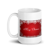 Merry Christmas Holiday White Glossy Mug