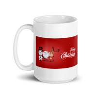 Holiday Merry Christmas White Glossy Mug