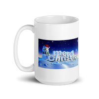 Merry Christmas Holiday White Glossy Coffee Mug