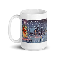 Merry Christmas Holiday White Glossy Mug