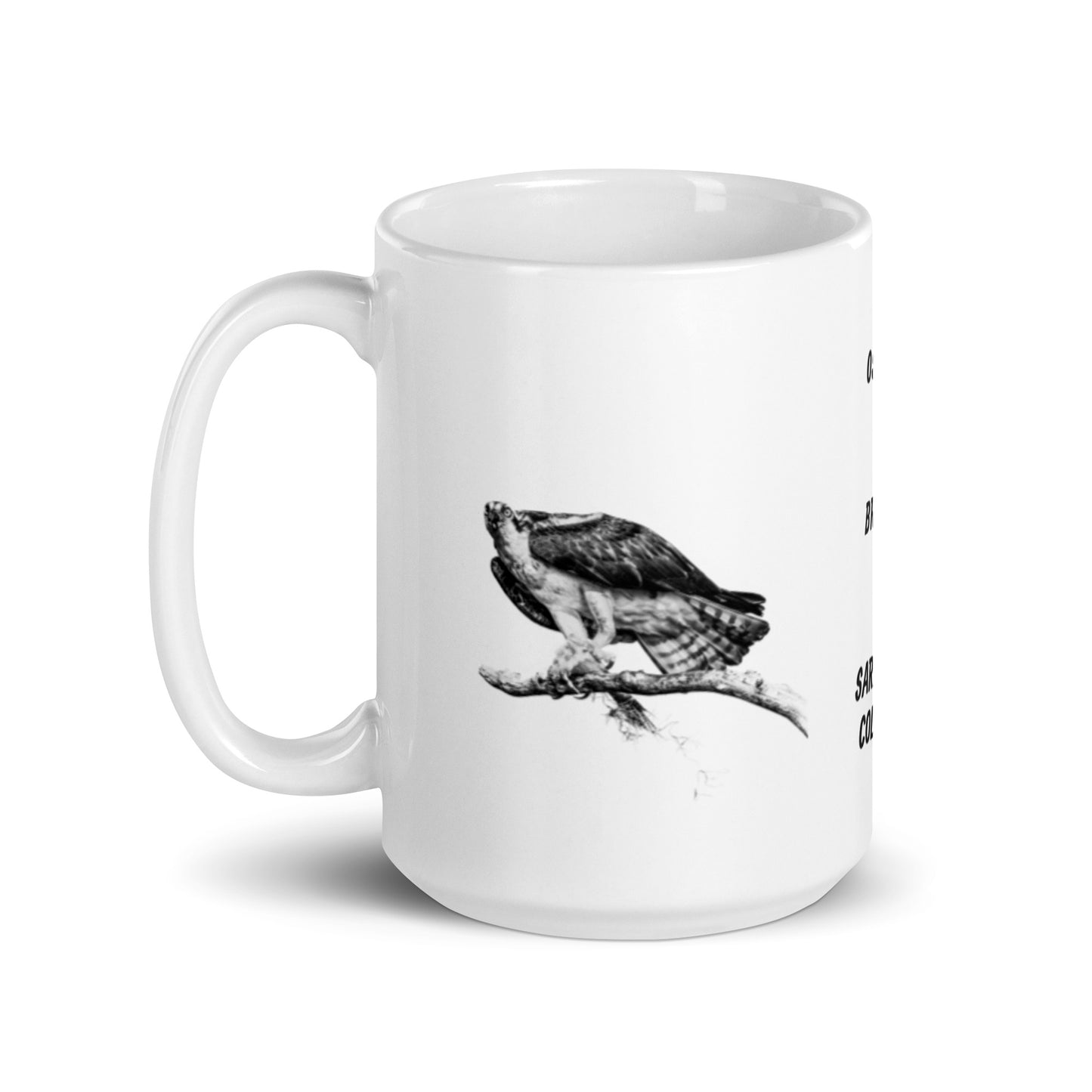 Sarah-Jane Collection Osprey White Glossy Mug