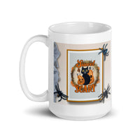 Scary Halloween White Glossy Mug