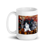 The Kittens Wish You A Very Merry Christmas White Glossy Mug