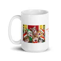 Merry Christmas from The Kittens White Glossy Mug