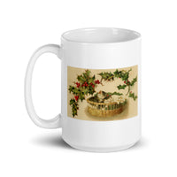 Holiday Cat Design White Glossy Mug