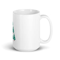 Holiday White Glossy Mug Tree Design