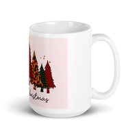 Colorful Christmas Tree White Glossy Mug
