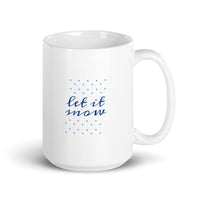 Let It Snow White Glossy Mug
