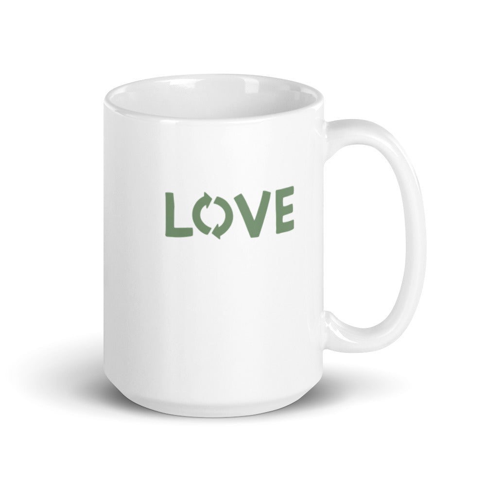 Love White Glossy Mug