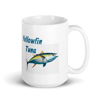 Yellowfin Tuna White Glossy Mug