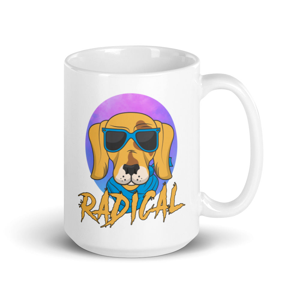 Designer Animal Print White Glossy Mug